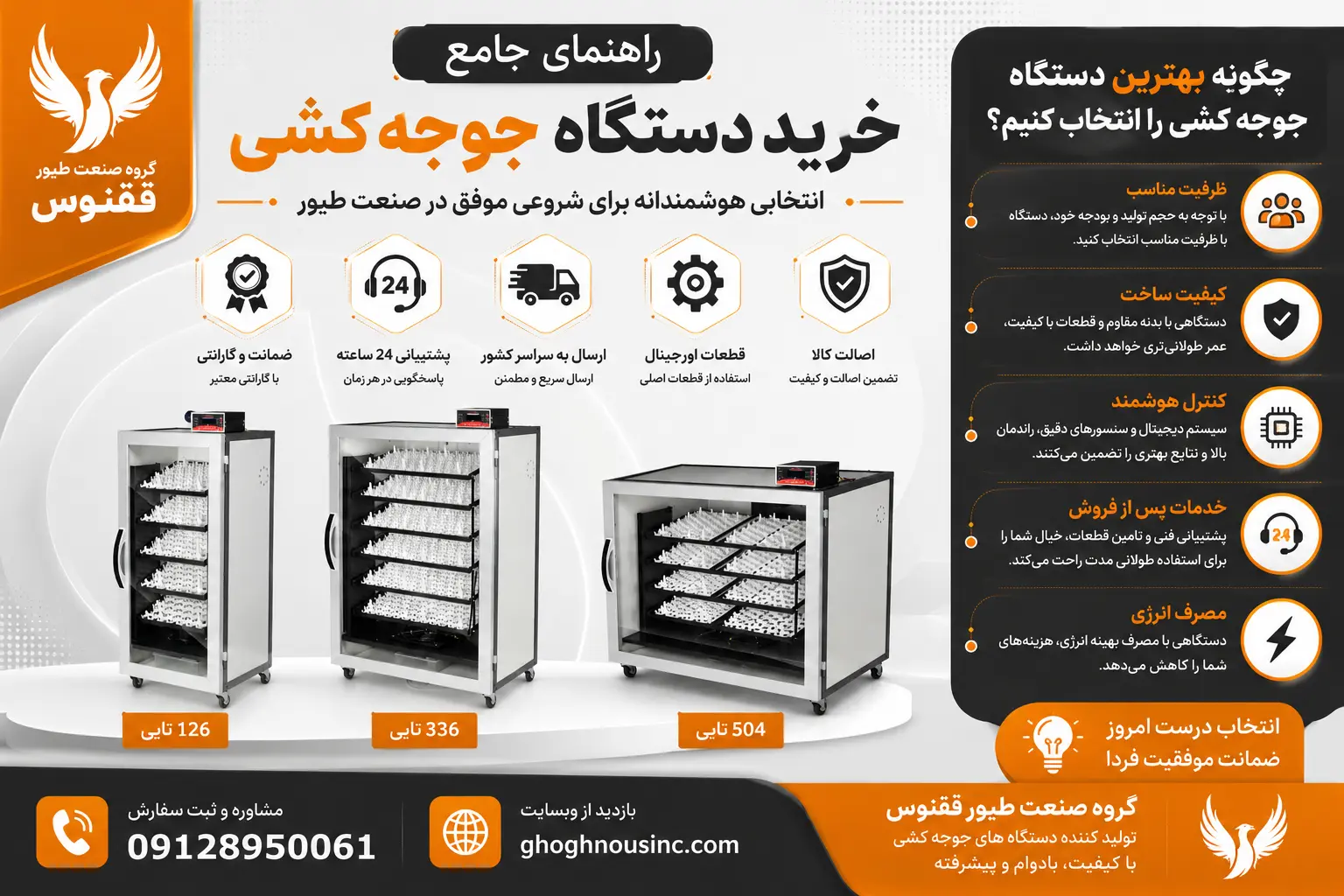 دستگاه جوجه کشی ققنوس دستگاه جوجه کشی ققنوس