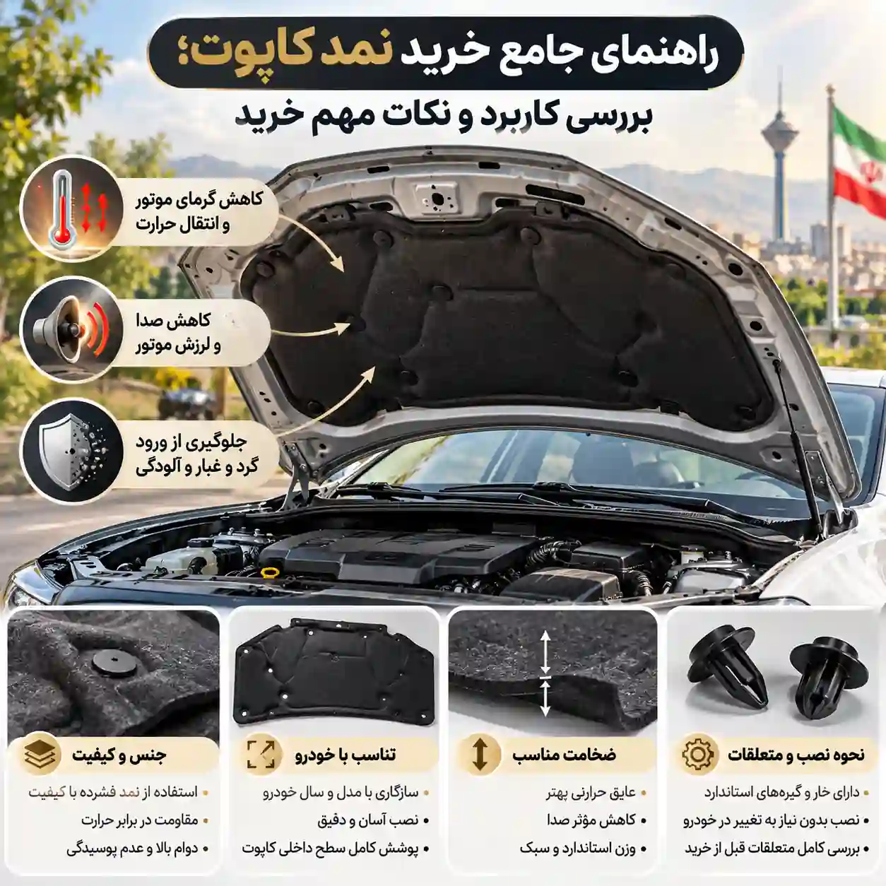 راهنمای خرید نمد کاپوت راهنمای خرید نمد کاپوت